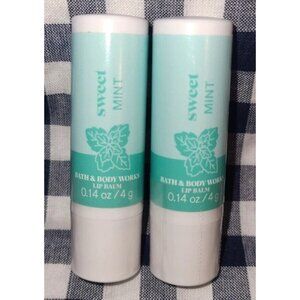 ALL NEW 2-Pack SWEET MINT Lip Balm 0.14 oz SEALED Bath & Body Works